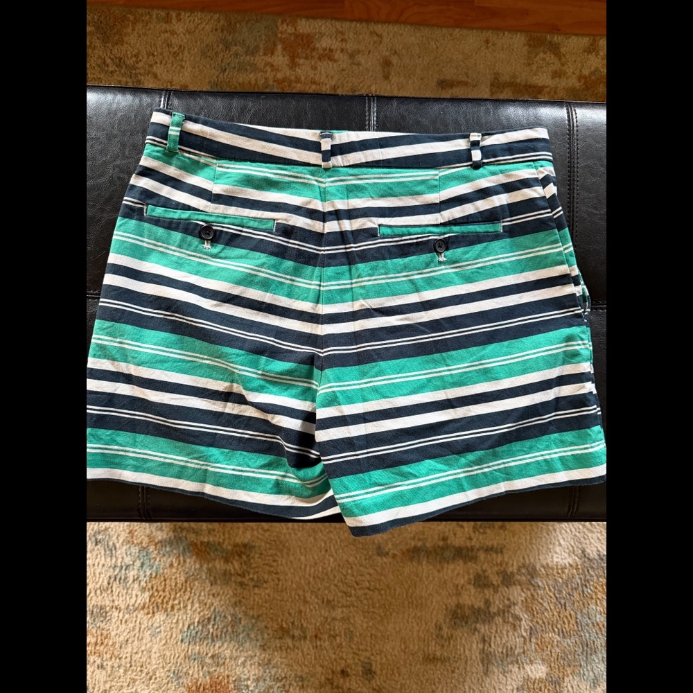 Banana Republic Horizontal Striped Boyfriend Shorts. Summer, Vaca, Casual Size 8